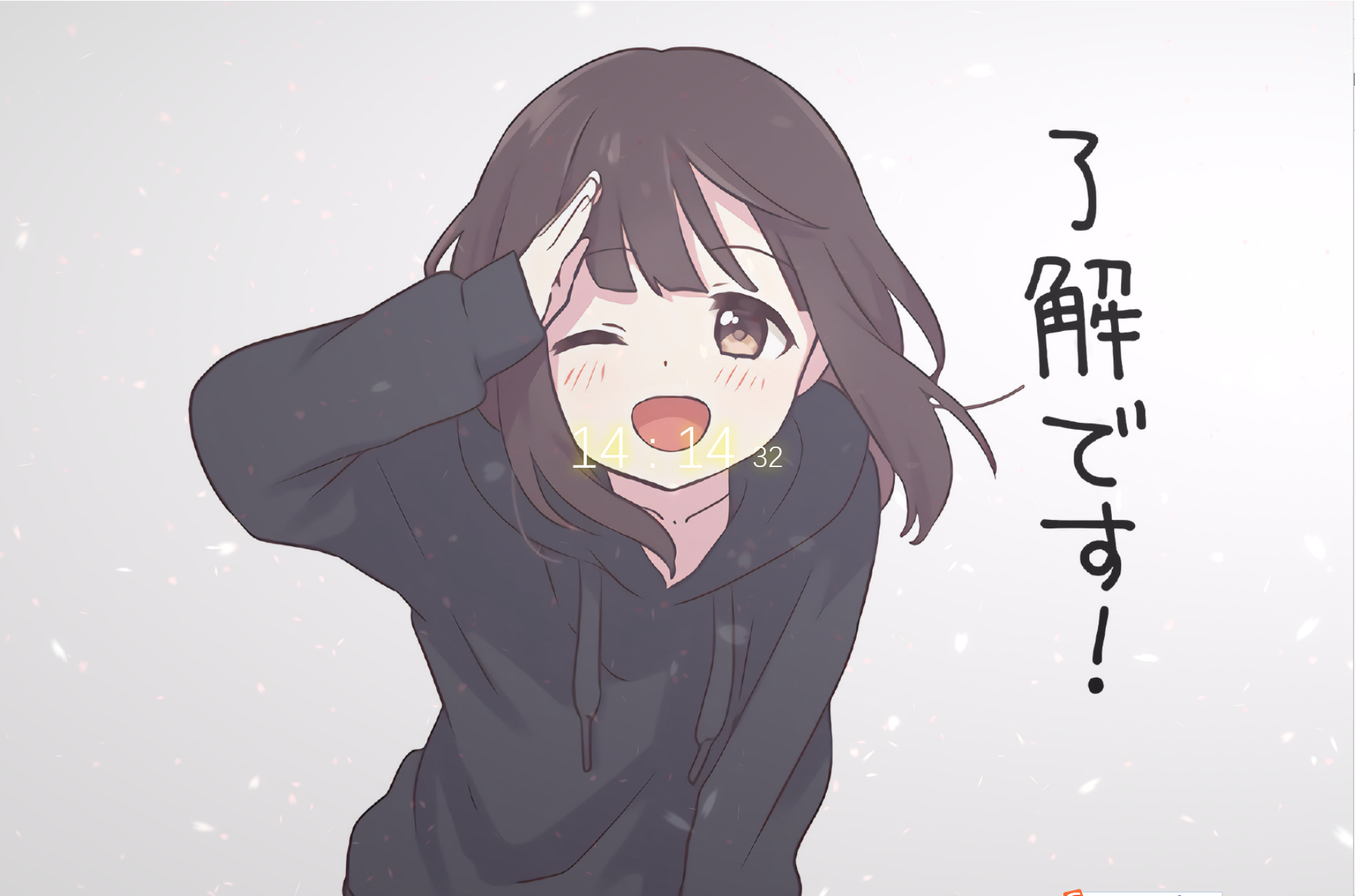 二次元实时时钟 404单页 HTML模板源码 图片