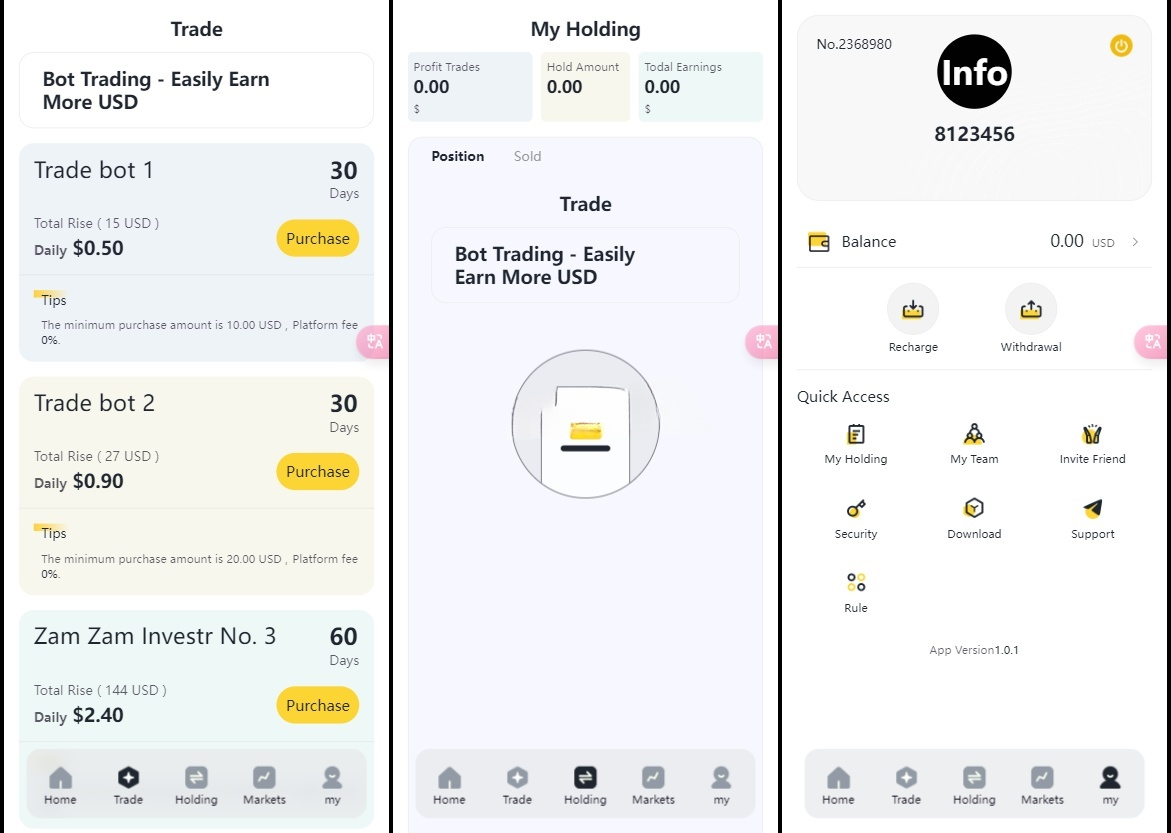 AI量化区块链 海外版数字资产系统源码 图片