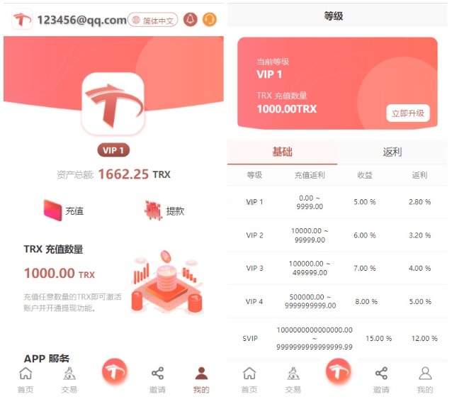 UniApp多语言TRX理财挖矿 系统源码 图片