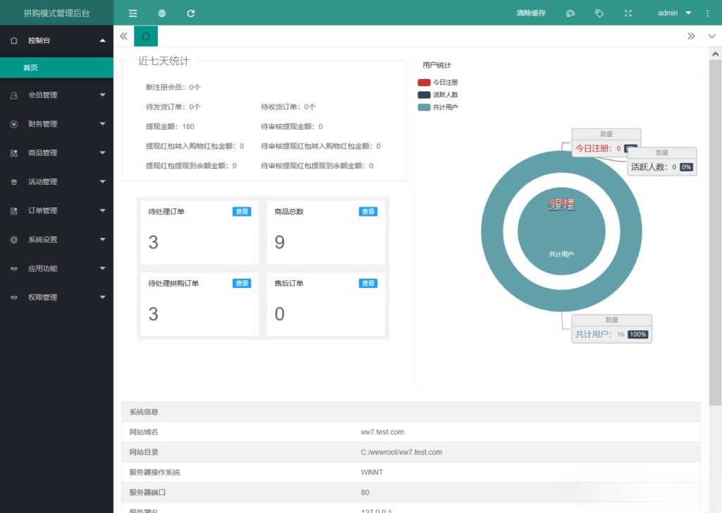 ThinkPHP拼团拼购h5单商户商城 图片