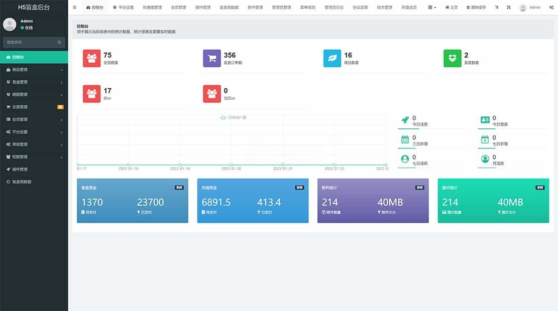 PHP盲盒商城系统源码 图片