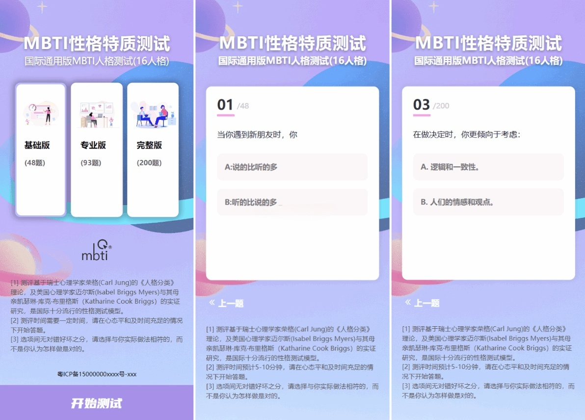 MBTI人格测试系统PHP源码 封面