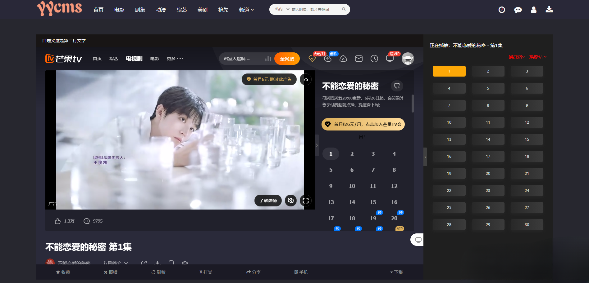 YYCMS5.0影视系统源码 全开源自动采集 解析接口 封面