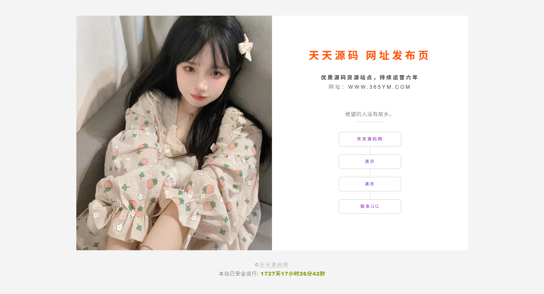 简约美观网址引导页源码 图片