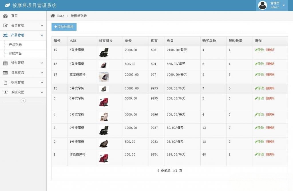 共享按摩椅投资理财系统源码 ThinkPHP+MySQL开发 图片 共享按摩椅投资理财系统源码 ThinkPHP+MySQL开发 图片