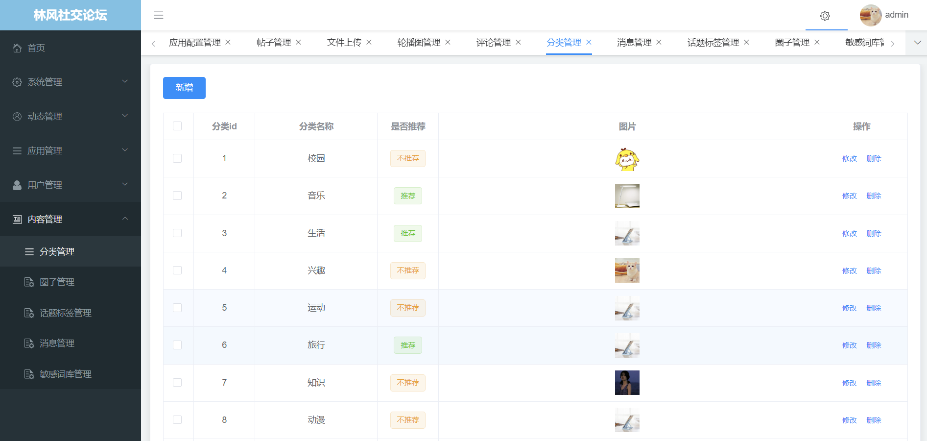 社交论坛交友发帖系统源码 前后端分离多端适配 图片