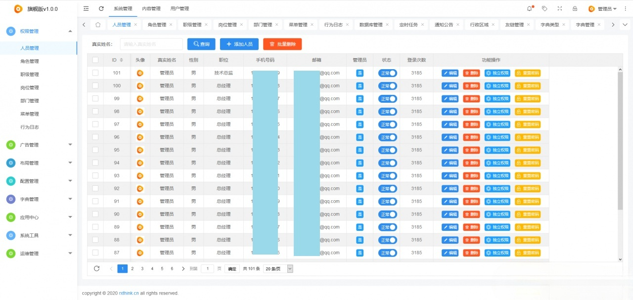 RXThinkCMF TP6 PRO旗舰版 PHP后台管理框架源码 图片