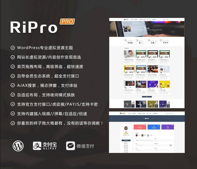 RiPro主题WordPress源码无限制版V8.7 图片 RiPro主题WordPress源码无限制版V8.7 图片