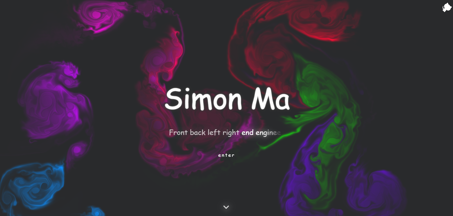 炫彩流光下拉翻页H5引导页源码 图片