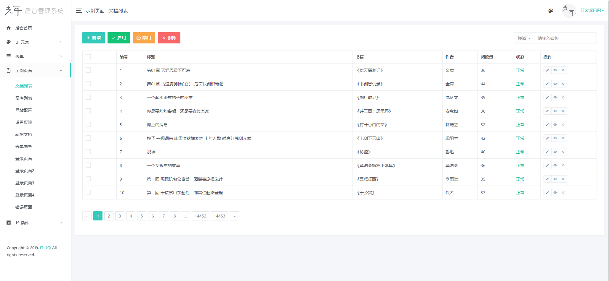 光年Light Year Admin后台管理系统Bootstrap开源模板 图片