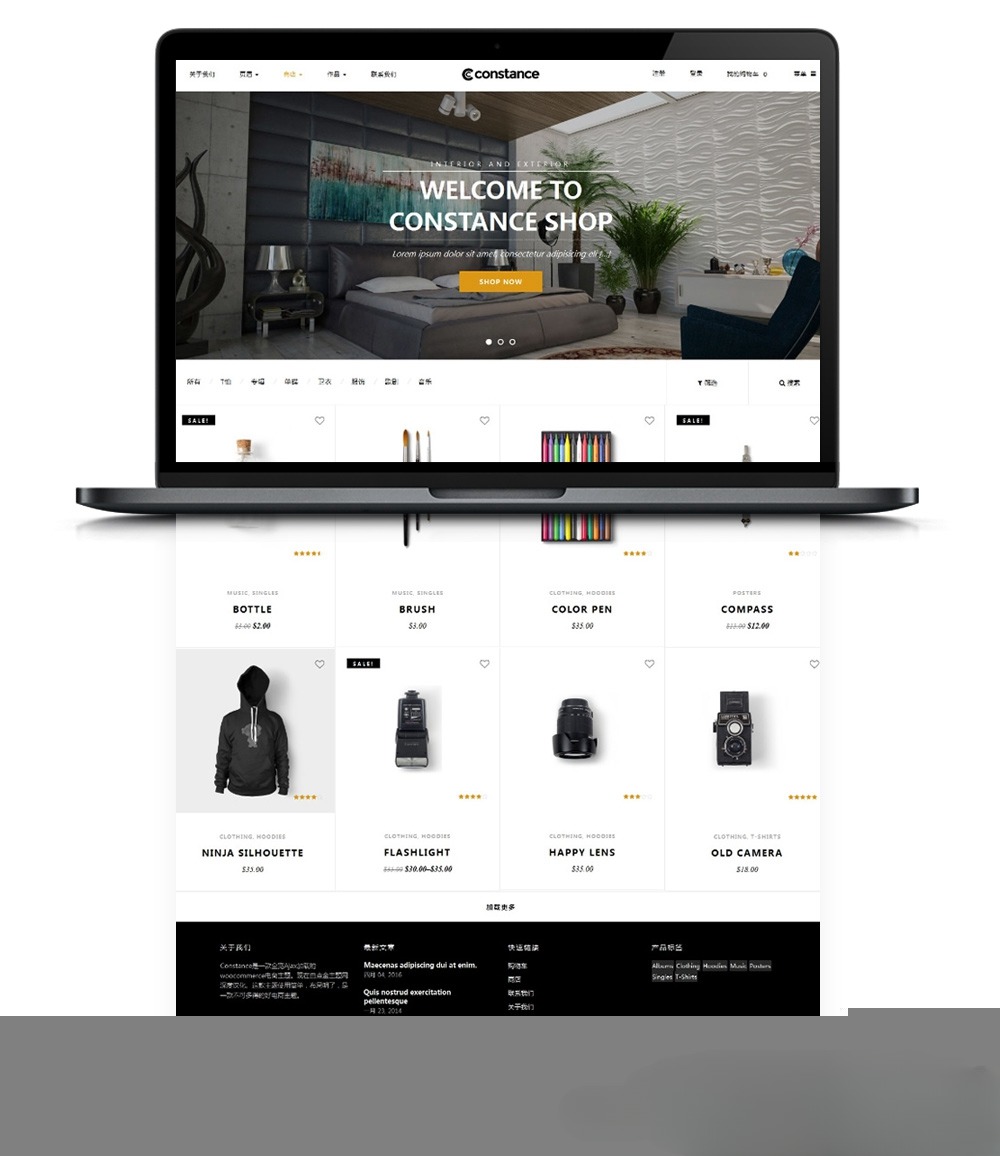 WordPress Constance商城主题汉化双语PHP源码 图片