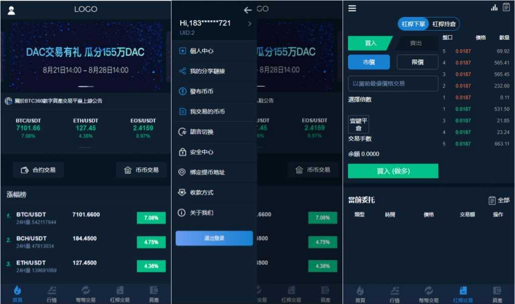 数字货币交易所多语言源码 集成币币法币C2C合约完整交易 封面