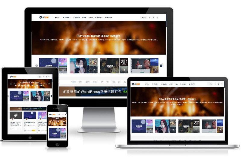 RiPro9.0 二开优化版 WordPress主题美化包 稀缺插件资源 封面