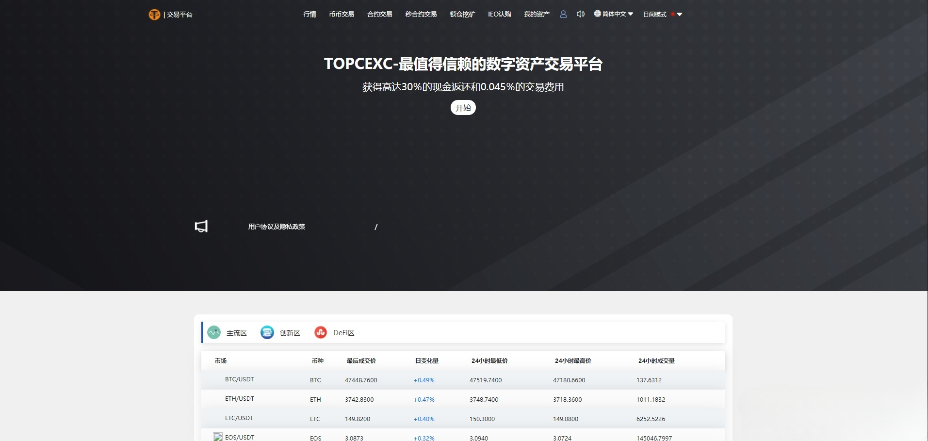 多语言数字货币交易所PHP源码支持秒合约锁仓 图片