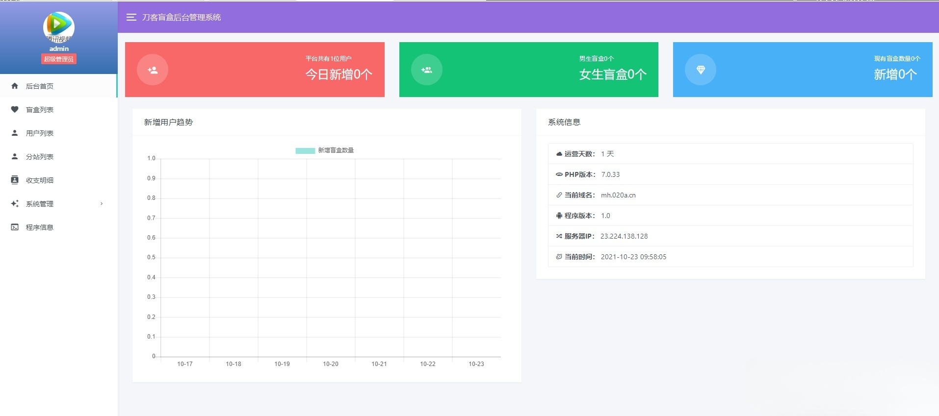 最新PHP社交盲盒交友平台源码 图片