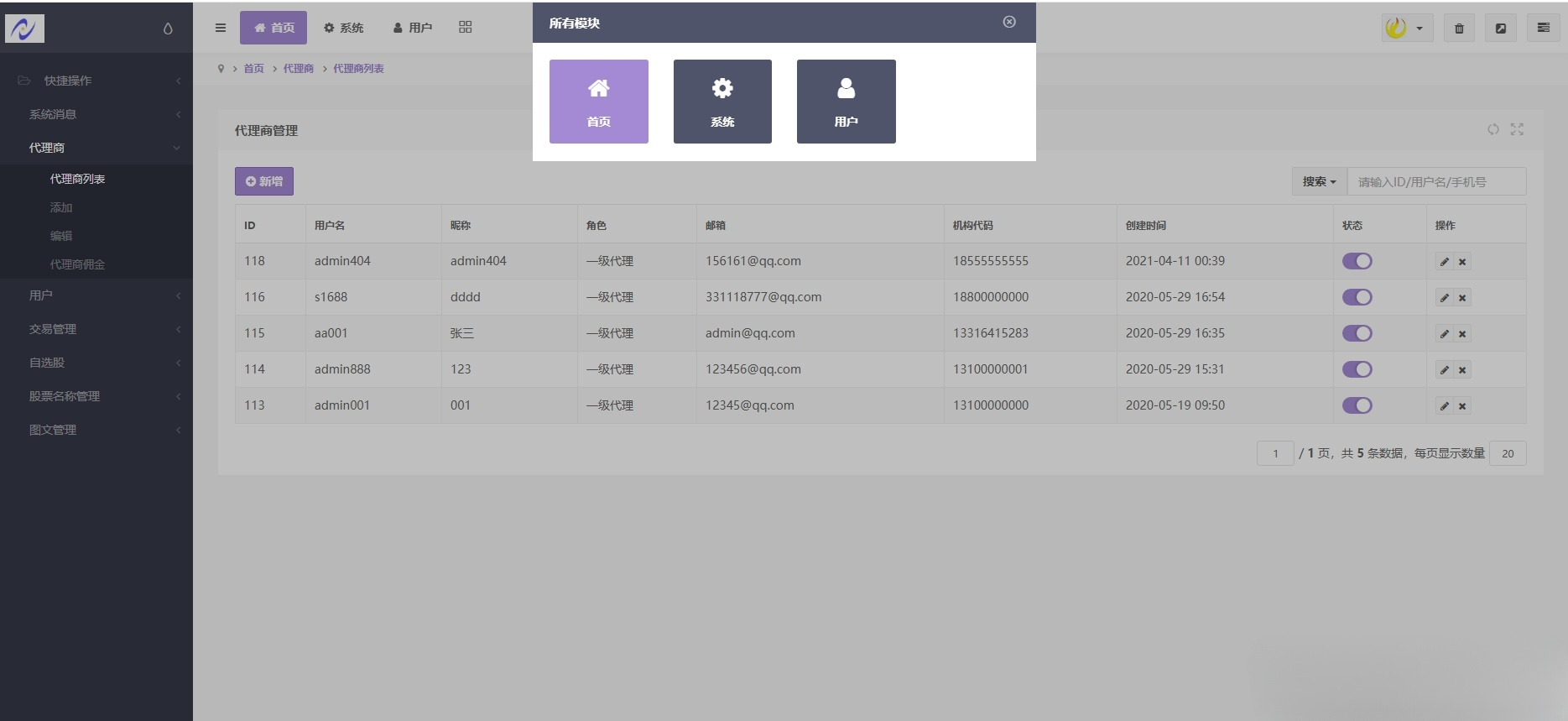 手机版双融金融系统PHP源码 含静态推广官网 图片