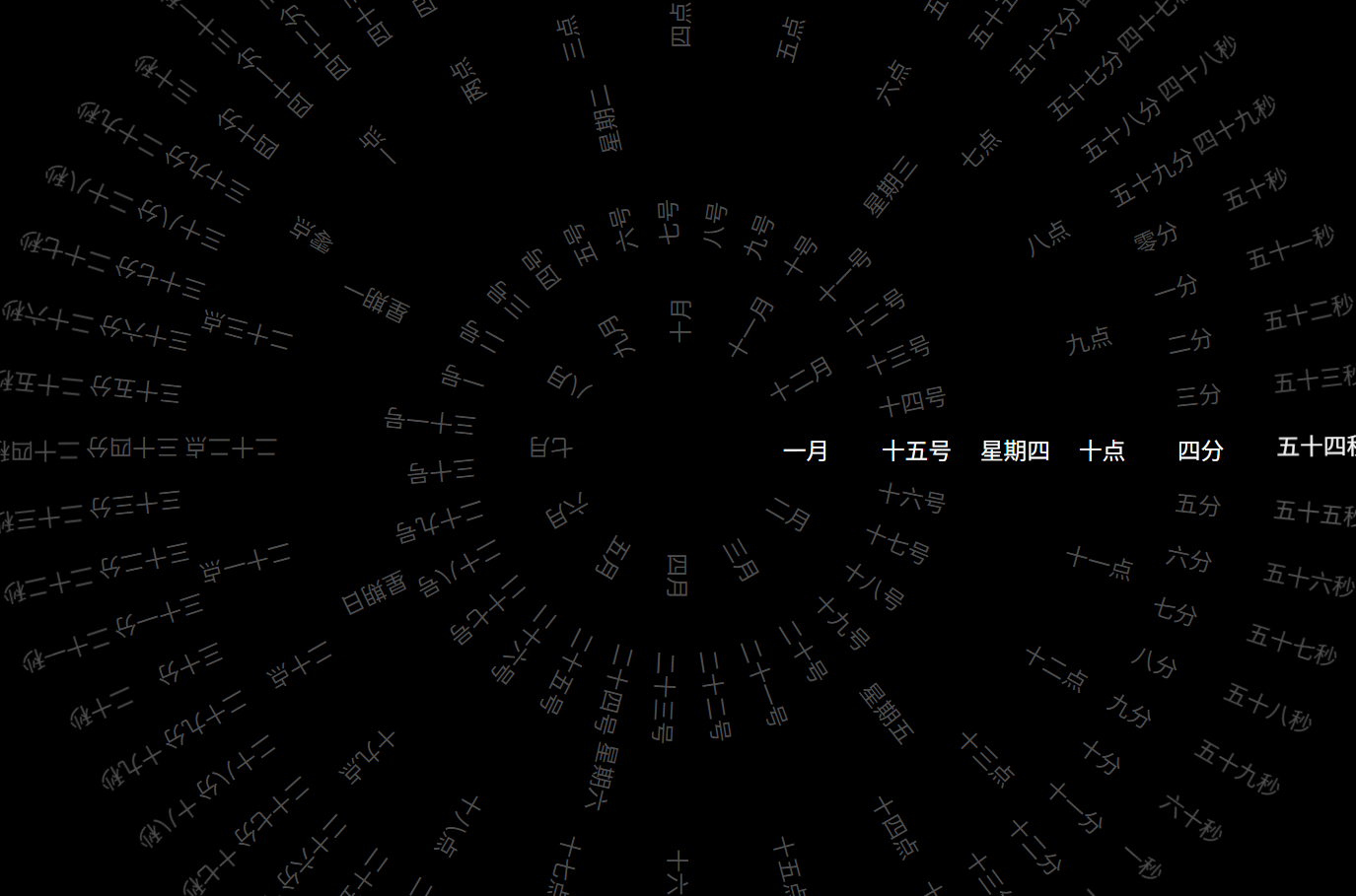 交互式罗盘时钟显示特效源码 图片 交互式罗盘时钟显示特效源码 图片