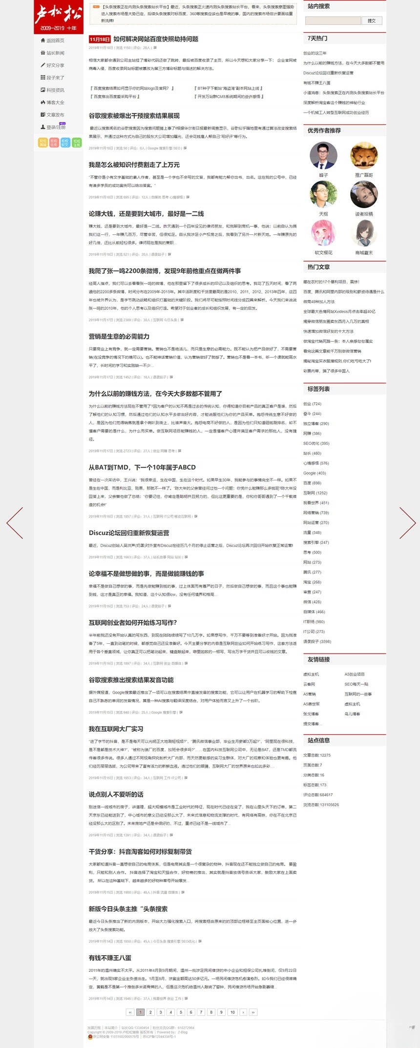 Luss V1.22 仿卢松松WordPress博客主题 图片