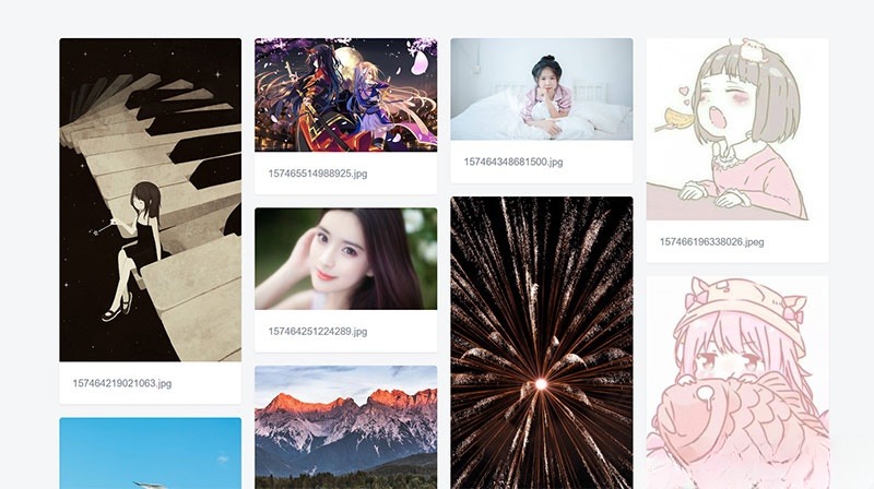 PHP京东云图床外链上传工具 瀑布流图片画廊系统 图片