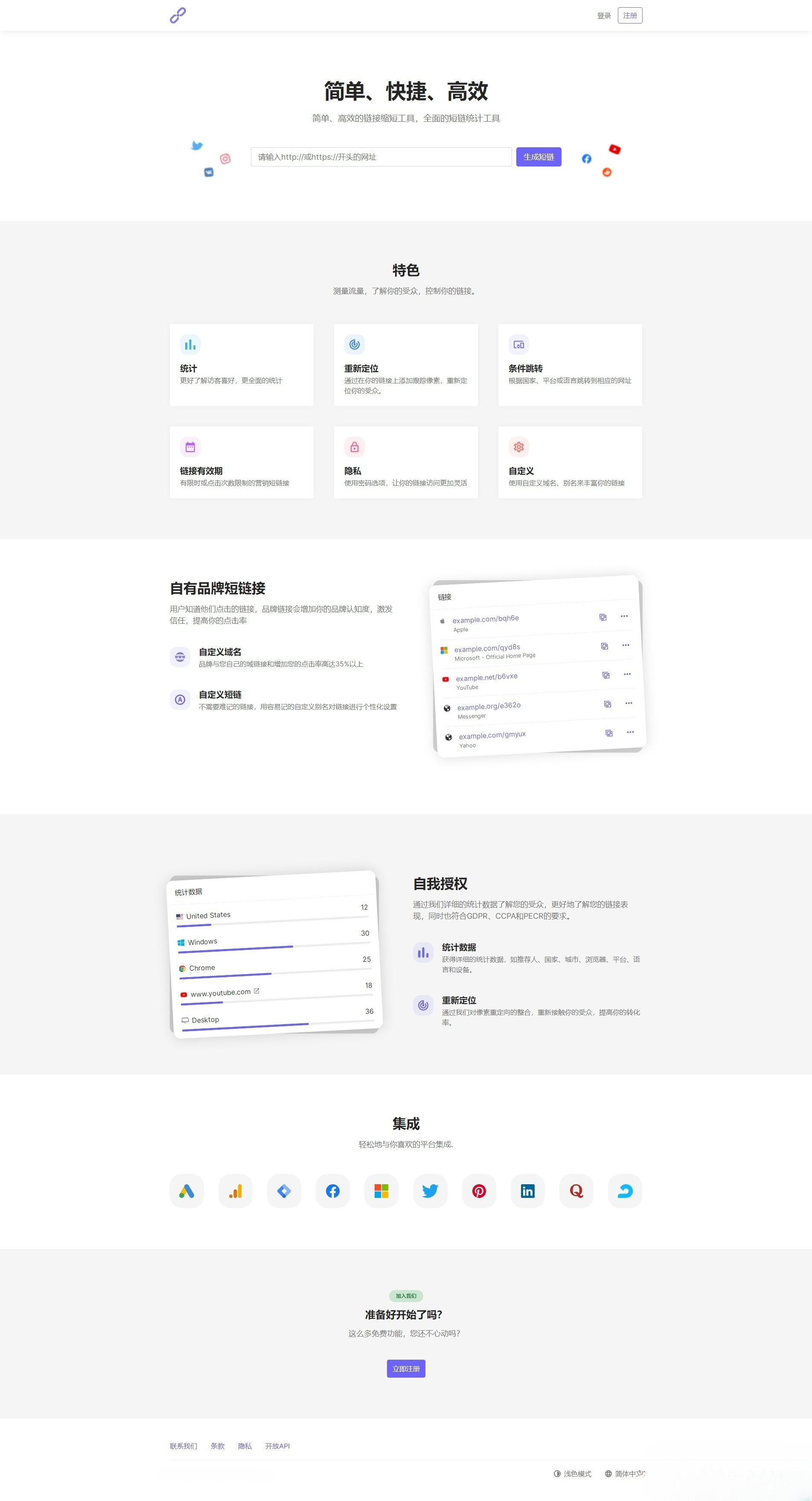 PHP Laravel短网址生成系统源码 链接缩短平台 封面