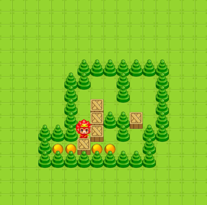 JavaScript HTML 推箱子游戏源码 100关完整版 图片