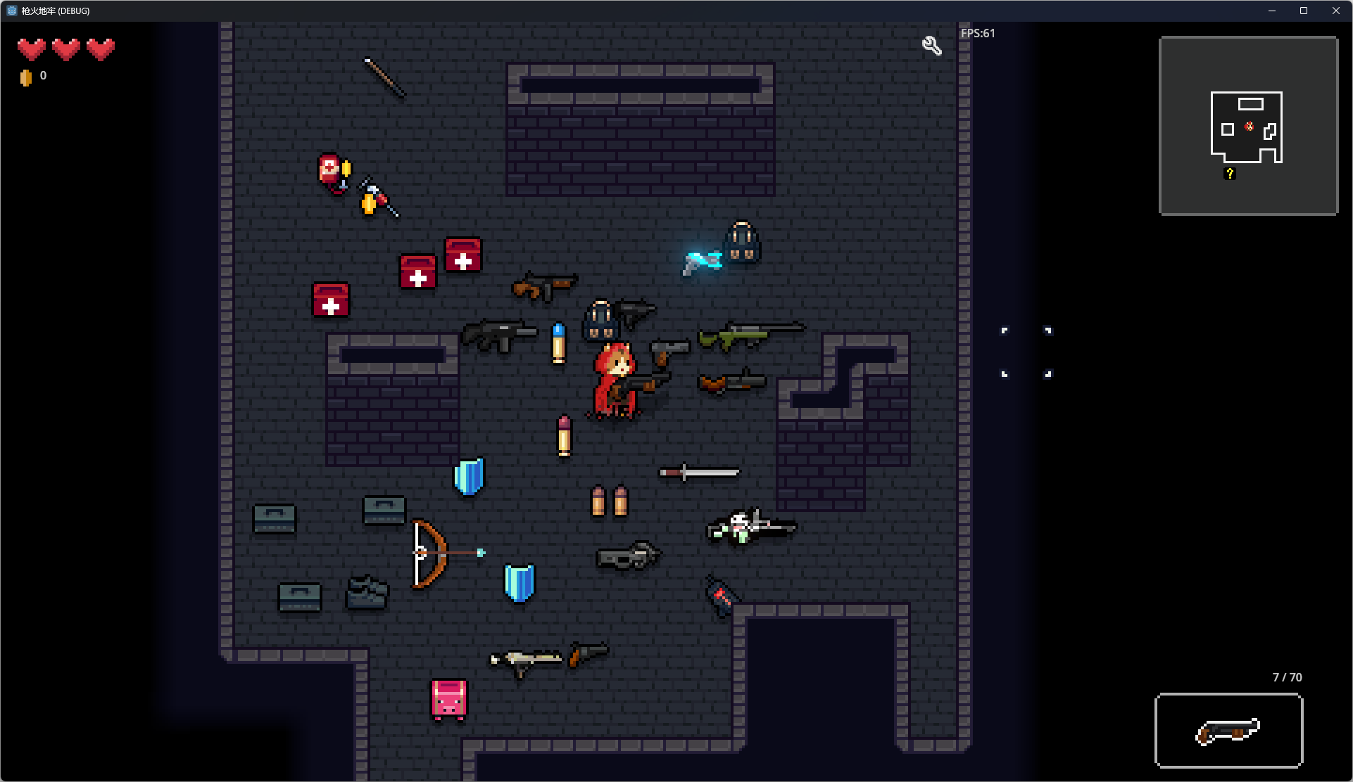 枪火地牢 Godot引擎 地牢射击 RogueLike 游戏源码 图片