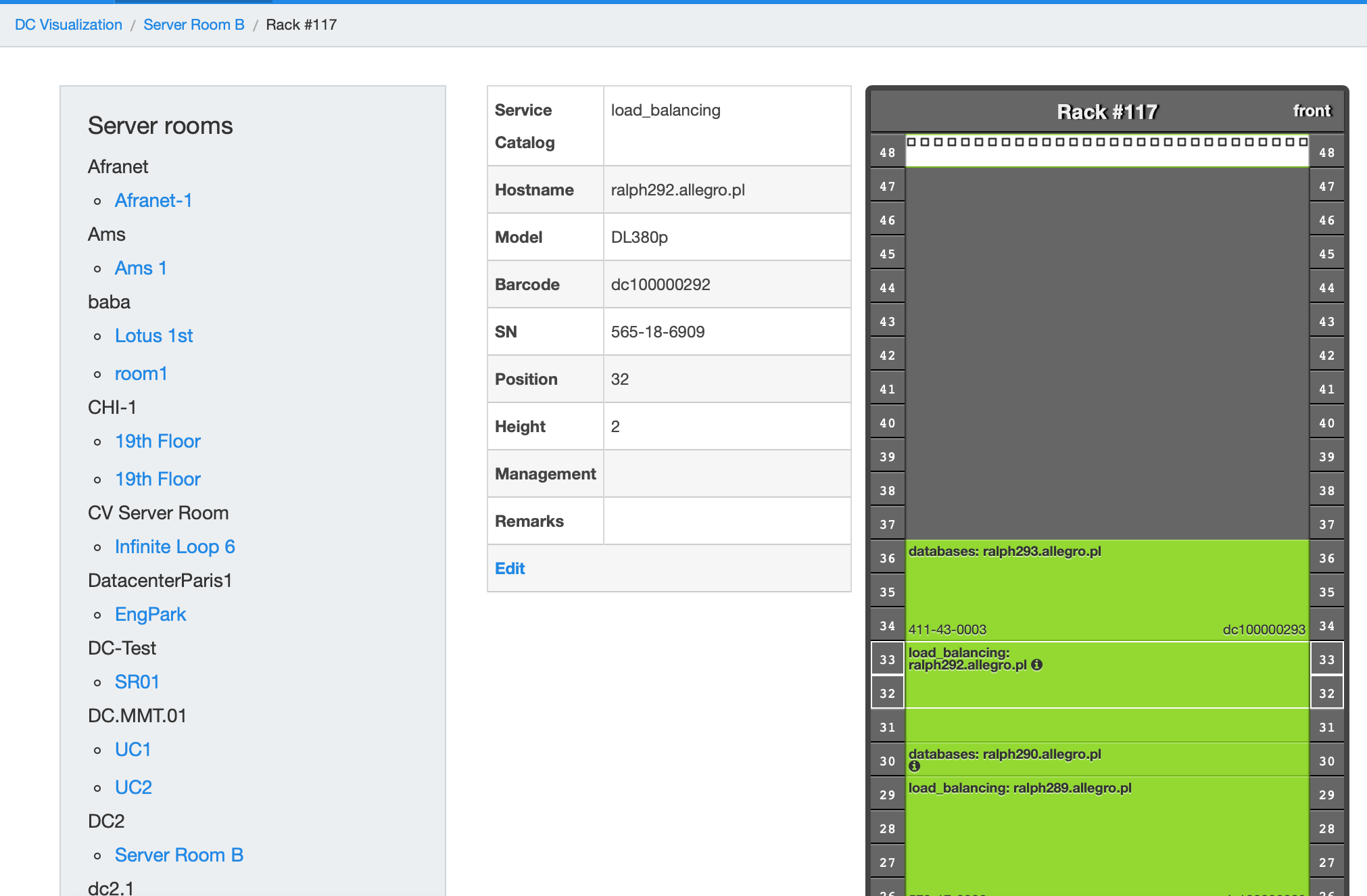 Ralph开源CMDB资产管理系统 数据中心 图片