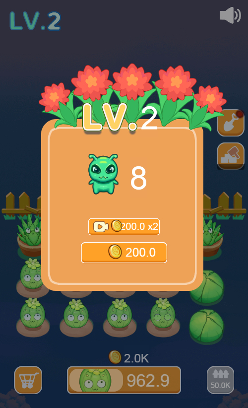 花朵合成H5塔防游戏源码 图片