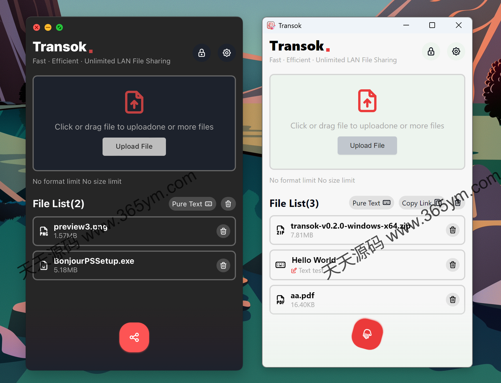 局域网文件共享工具 开源跨平台 图片