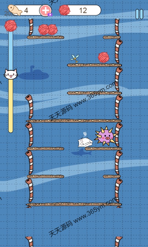 猫猫的球H5休闲游戏源码 图片
