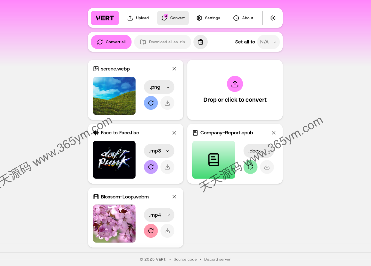 文件转换工具 浏览器本地转换250+格式 图片