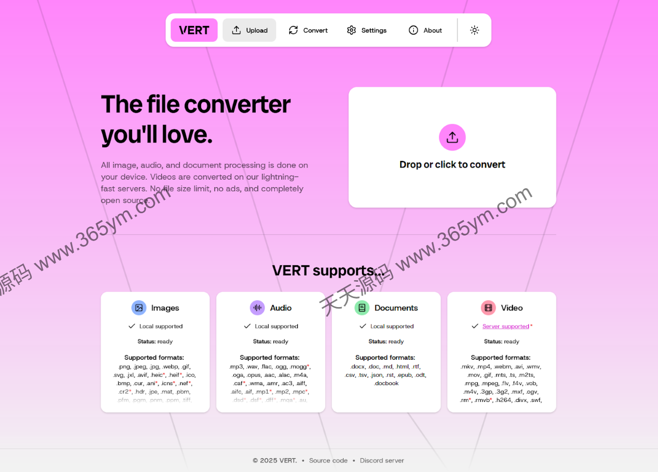 文件转换工具 浏览器本地转换250+格式 图片