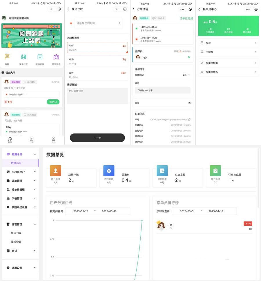 校园跑腿便利店小程序源码 封面