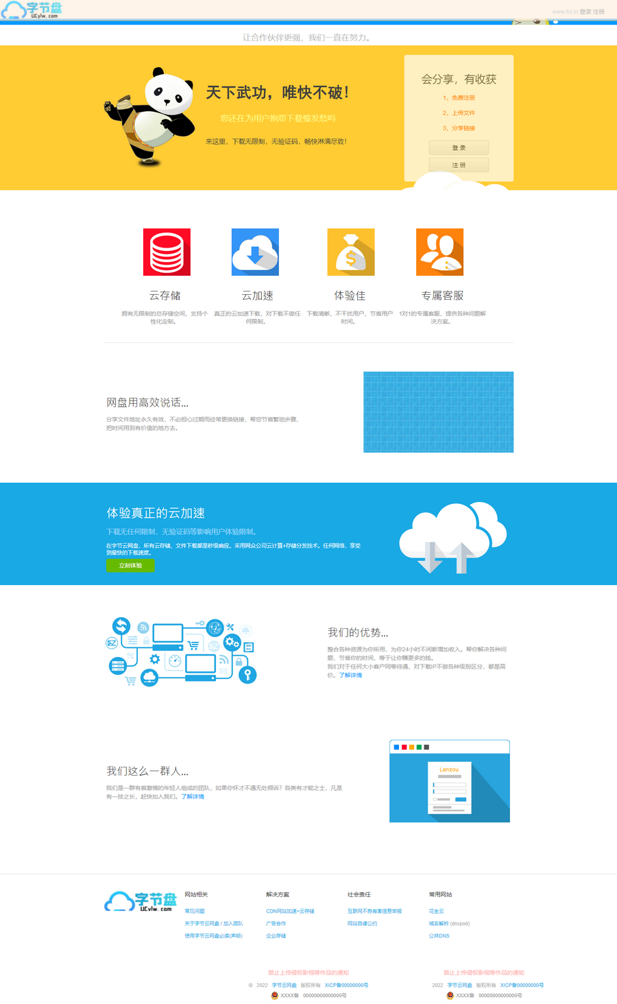 ThinkPHP蓝奏云网盘易支付源码 图片