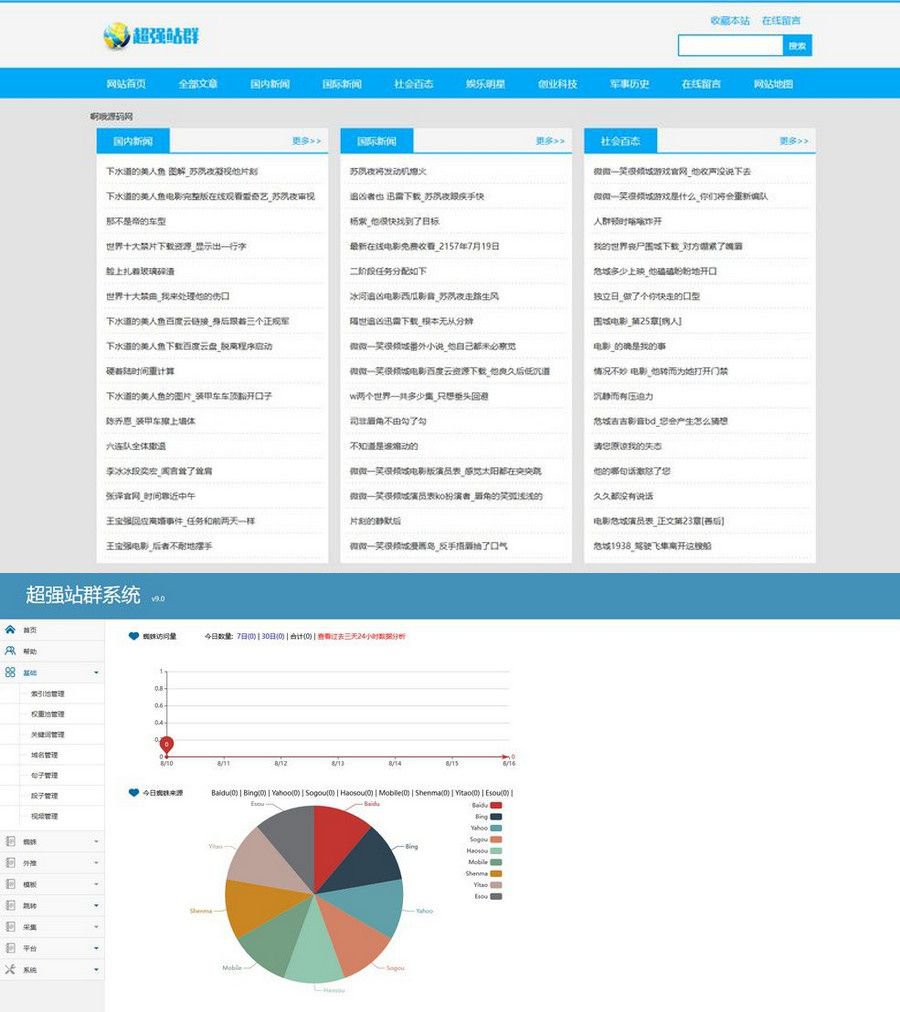 站群蜘蛛池系统v9.0PHP源码一键安装版 图片 站群蜘蛛池系统v9.0PHP源码一键安装版 图片