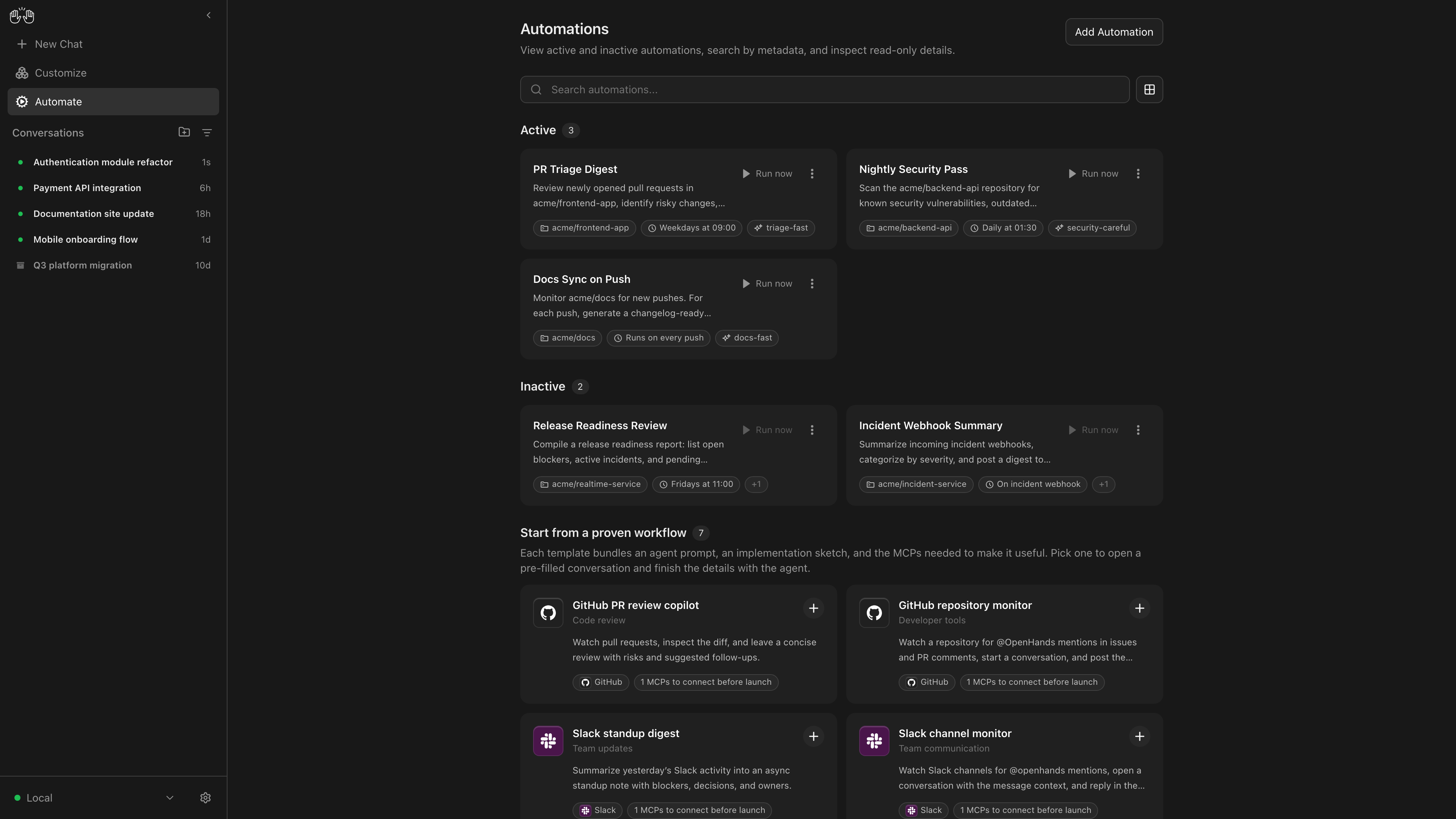 OpenHands Agent Canvas 编码代理控制中心源码 图片 OpenHands Agent Canvas 编码代理控制中心源码 图片