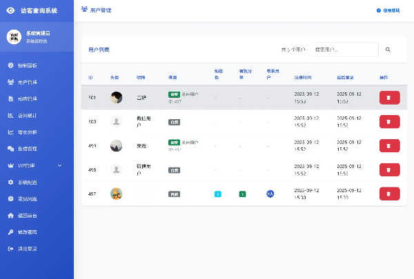 微信朋友圈访客记录系统修复版源码 图片