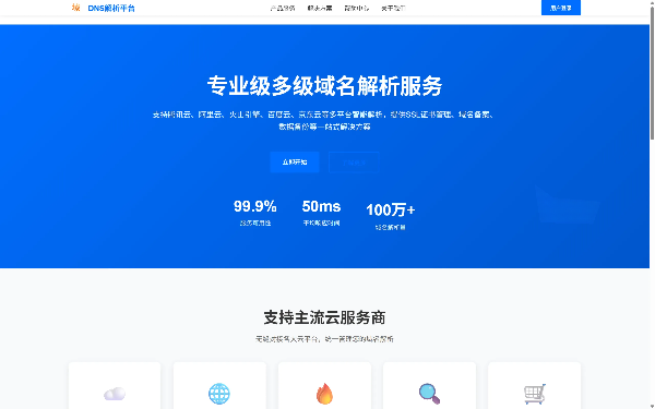 DNS多级域名分发系统V1.001域名管理源码 封面