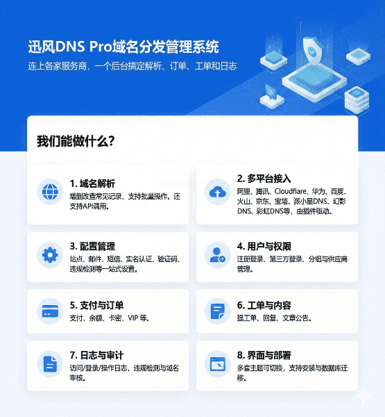 迅风DNSPro二级域名分发管理系统源码 封面